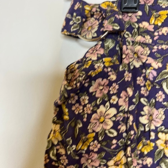 Elodie Womens Floral Skirt Size Large Mini Side Cut Out Side Zip - Picture 6 of 11